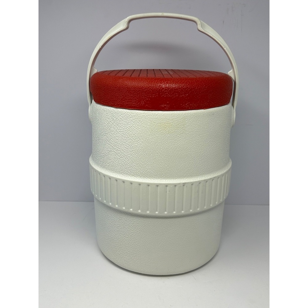 Vintage IGLOO 2 Gallon Water Drink Cooler Jug Red W/ Handle & Spout - Picture 3 of 7